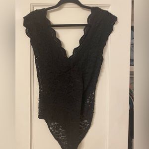 Zara Black Lace Bodysuit